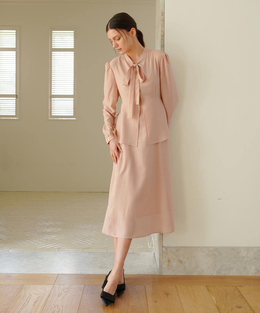 Paul And Alice Ribbon Tie Dress / Pink