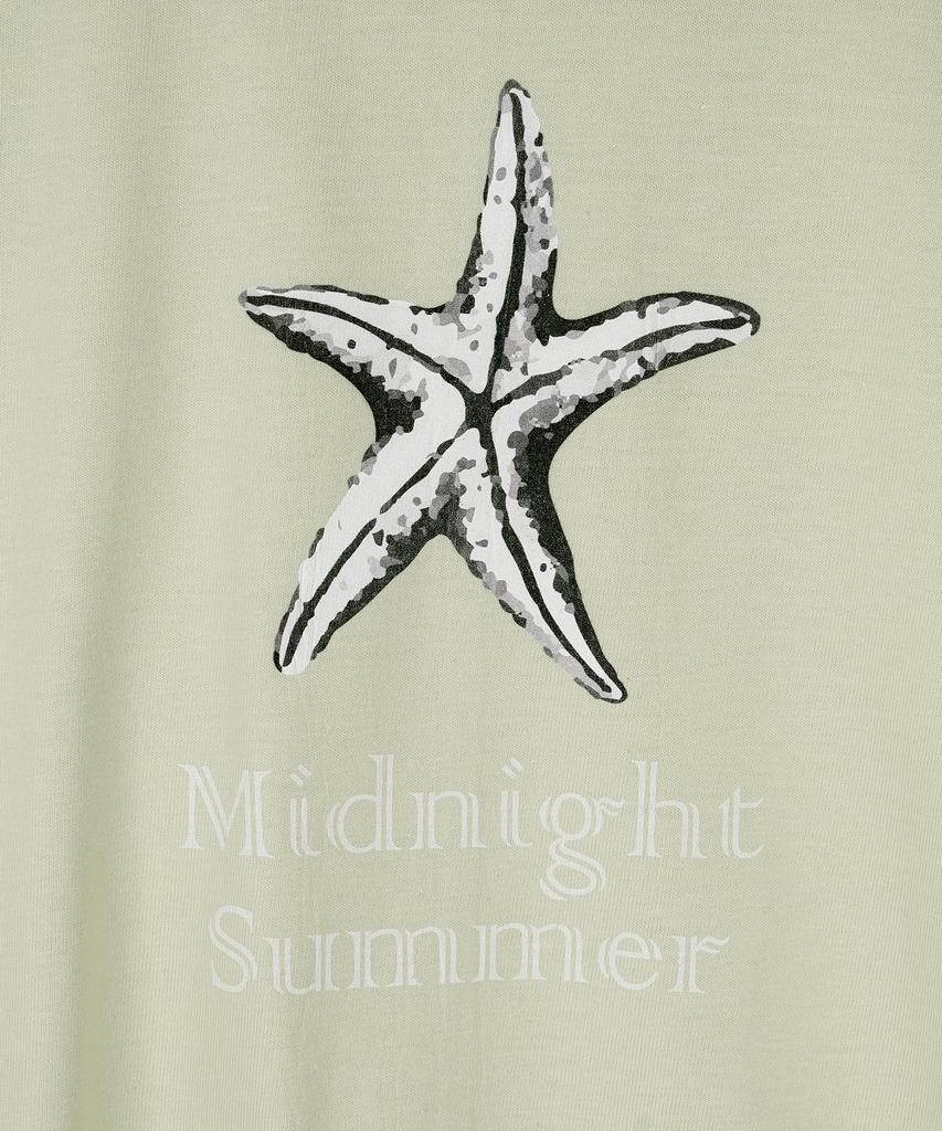 HARDCORE HAPPINESS Starfish Summer T-Shirt_Green