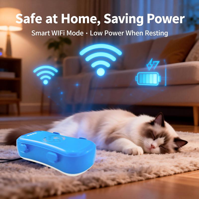 4G GPS Cat Dog Tracker Global Real-Time Pet Locator with SIM, WiFi Home Mode, Geo-Fence Alert, Lost Pet Finder, 10+ Days Battery