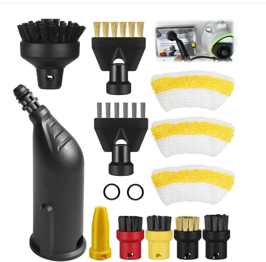 Cloth Mop Cover and Brush Set for Karcher SC1-SC5 Steam Cleaners
