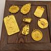 Vietnam Shajin Ankang Wushi Blessing Card, Pendant, New Chinese Style, Retro, Landscape Blessing Character Pendant