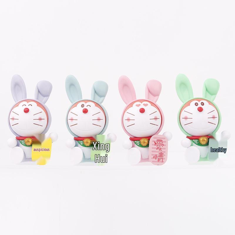 Fortune Blessing Cat Anime Doll - Creative Desktop Robot Ornament Gift