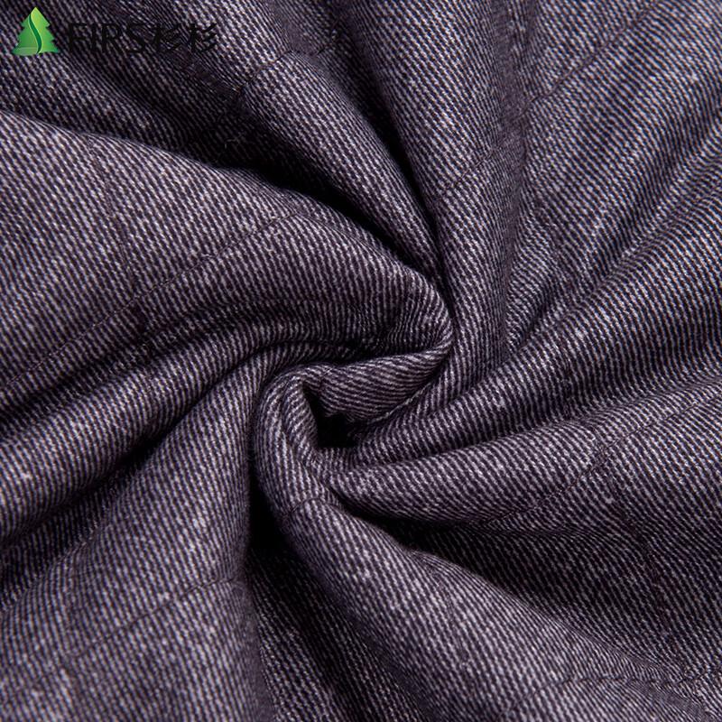 Shanshan Men's Winter Plaid Fleece-Lined Wool Shirt