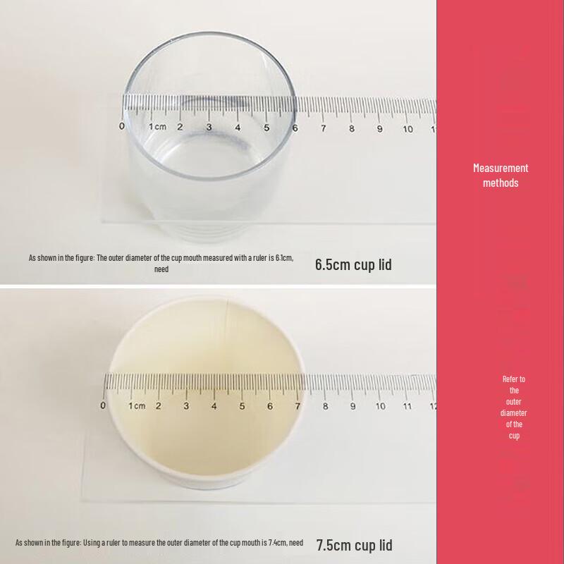 Víčka na jednorázové papírové kelímky 6,5 cm