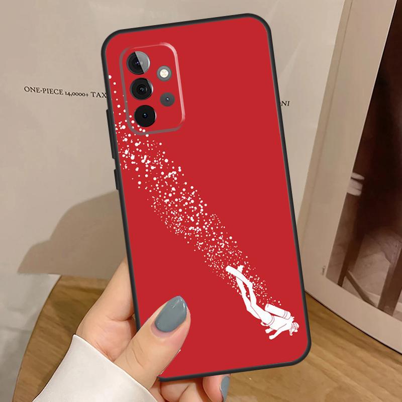 Scuba Diver Diving Case For Samsung Galaxy A56 A36 A16 A06 A13 A33 A53 A52 A32 A12 A54 A34 A14 A35 A55 A17 A15