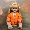 Adorable Betty Reborn Toddler Doll for Age 3+ Years Old Girl 22'' 55CM Silicone Full Body Long Pasted Hair Princess Realistic Newborn Baby Doll Toys