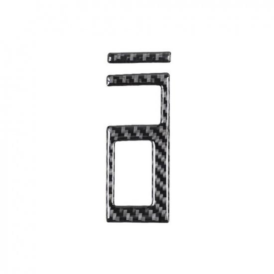 Carbon Fiber Front Headlight Switch Button Cover For Toyota Tundra 2014-