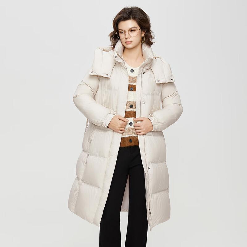 Women's Mid-Length Hooded Down Jacket