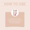 Zephoco Zweifarbiger Spiegel-Lipgloss - Feuchtigkeitsspendend, Seidiges Rotbraun & Nude-Rosa