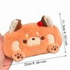Cartoon Raccoon Pencil Case Soft Touch Stationery Storage Bag Plush Pencil Box  Gift