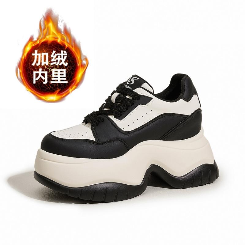 Women's Shoes 2026 Autumn/Winter New Collection with Velvet Warm Sports and Leisure Shoes Fashionable Women's Shoes