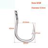 5/10Pcs Stainless Steel Fish Hook Jig Big Fishing Bait Holder Tackle Tool