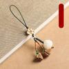 1Pc Bodhi Lotus Car Keychain Exquisite Pendant Jewelry Mahogany Mobile Phone Lotus Pod Pendant Men's and Women's Mobile Phone Chain Pendant