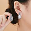 Creative CCB Gold and Silver Earrings for Women, Unique Fashion Simple Water Drop Earrings, Niche Versatile Ear Jewelry