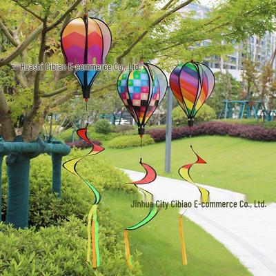 Regenboog Heteluchtballon Tuin Windmolen Ornament