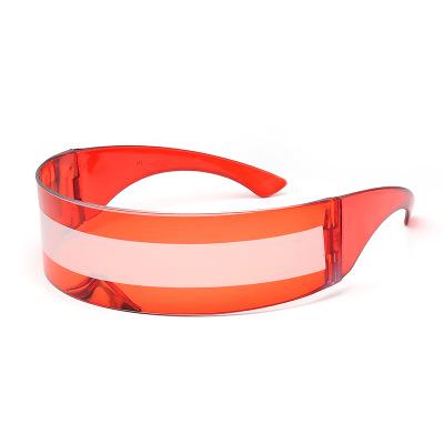 Future Soldier Sunglasses Weird Siamese Fashion Glasses Halloween Party Supplies Decoration Glasses красный