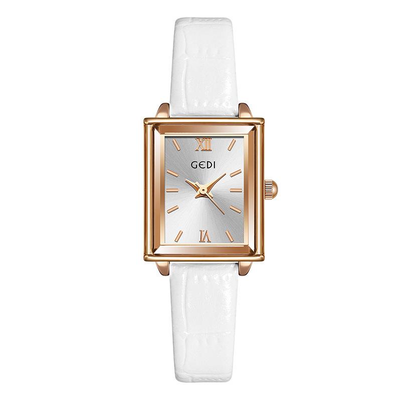 

Fashion Niche Light Luxury Small Square Plate Women S Exquisite Green Belt Quartz Waterproof Watch