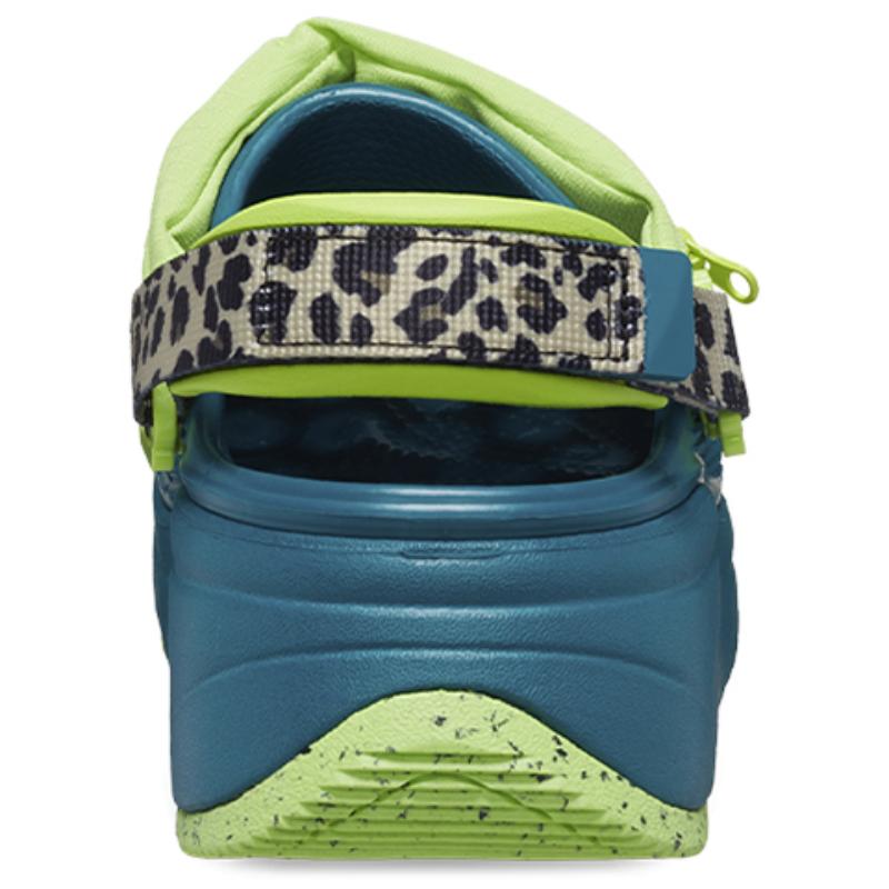 Crocs Hiker Xscape EVA Animal Print Clog 5cm Sandals Unisex 'Teal Green'