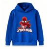 Kids Boys Girls Casual Pullover Hoodie, Cool Spider Graphic Printed Long Sleeve Soft Hooded Sweatshirt for Daily Wear Outdoor Activities Autumn Winter