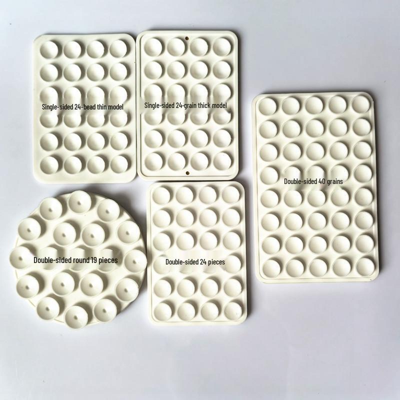 24 Strong Double-Sided Silicone Suction Cup Fixers - Multifunctional Small Adhesive Stickers