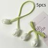 5Pcs Set Gift Wrapping DIY Baking Decoration Lace-up Hair Cord Accessories Tulip Curtain Straps