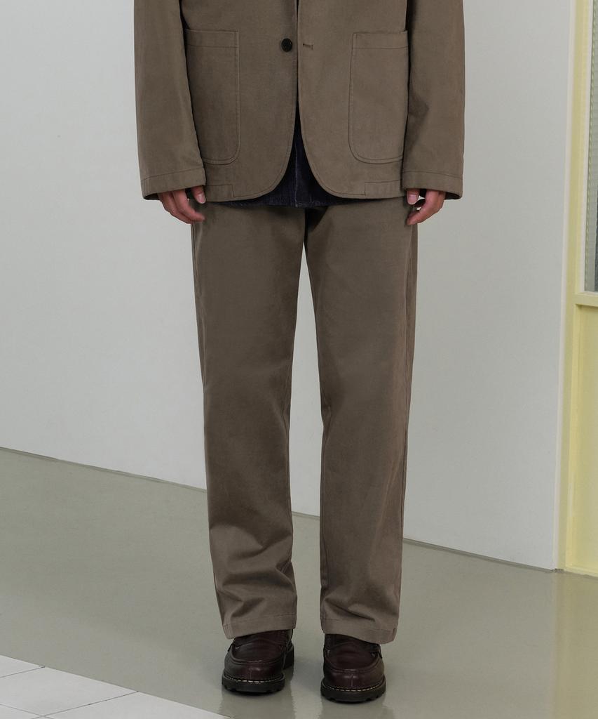 Musinsa Standard [City Workers] Moleskine Tapered Pants [Taupe]
