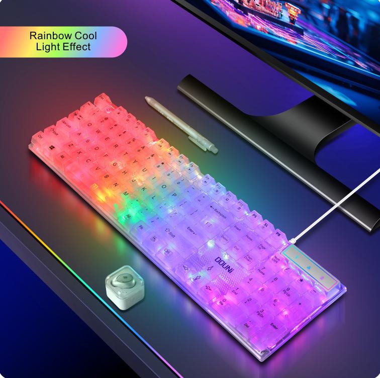 Douni KB101 RGB Transparent Gaming Keyboard