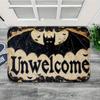 Halloween Doormat Ghost Bat Pumpkin Welcome Mat Doorway Halloween Festival Carpet Non-Slip Indoor/Outdoor Entrance Decoration