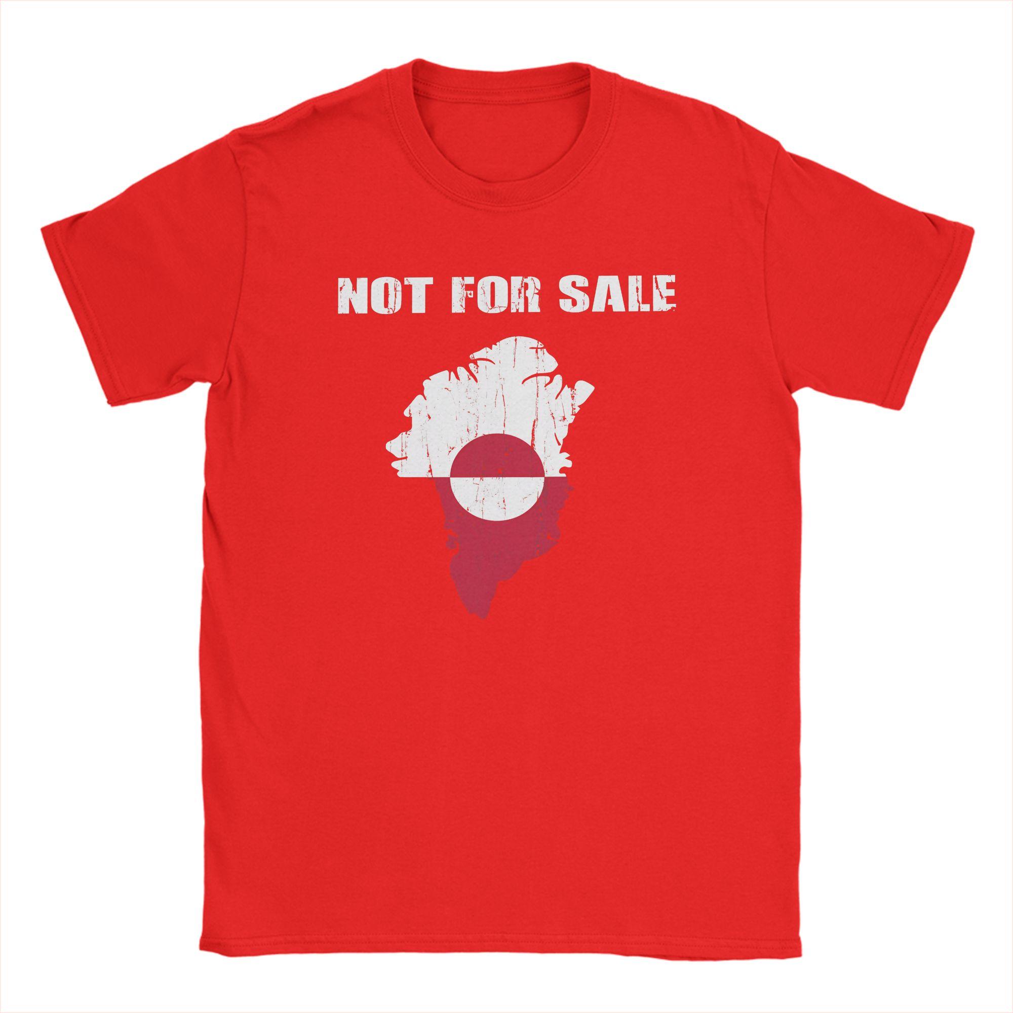 

Greenland Not For Sale TShirts Men Funny Cotton Tees Crew Neck Short Sleeve T Shirt Printed Clothing S