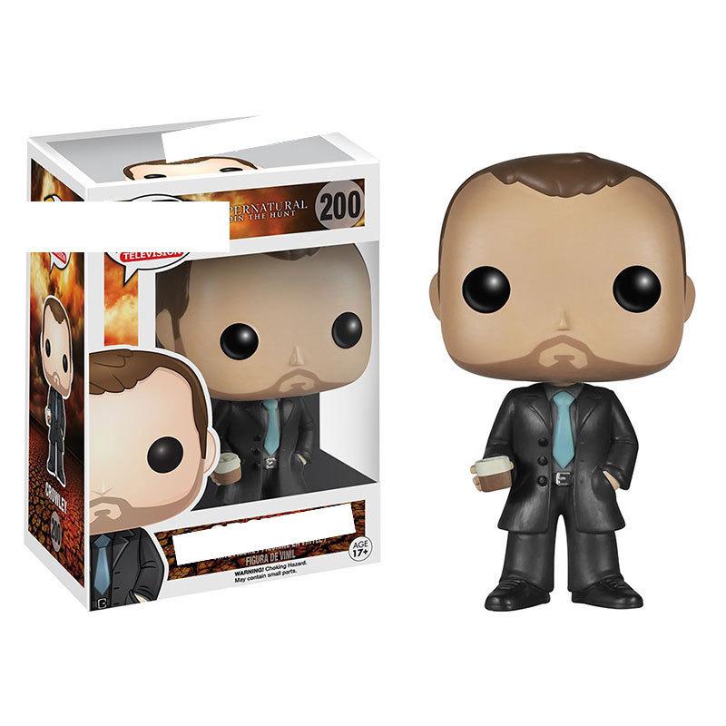 Übernatürliches PVC Sammelfiguren Set mit Tier Sam Dean Bobby für Fans und Sammler