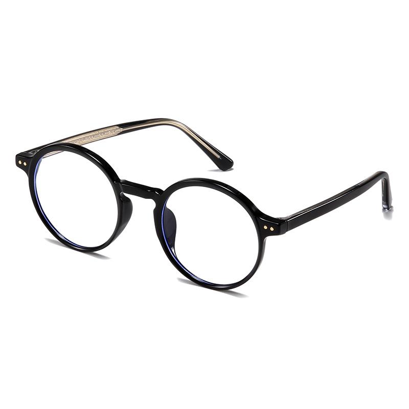 

0 -0.5 -0.75 To -6 Anti Blue Rays Student Round Prescription Glasses For The Nearsighted Fashion TR90 Women Men Myopes Lunettes 0