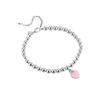 Women's Love Heart Bracelet - Elegant, Versatile Beaded Chain for Daily Fashion.