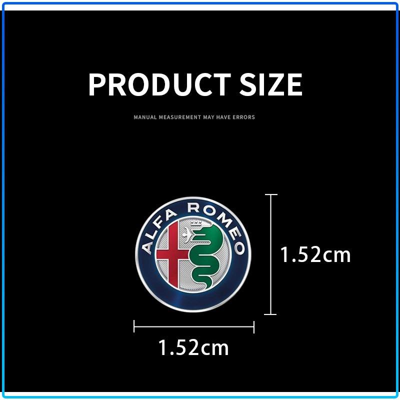 2/5/10Pcs Car Logo Sticker Central Control Decals Car Accessories For Alfa Romeo 147 159 Giulietta Giulia Mito Spider Alpha Nheadrest