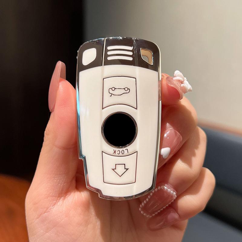 Weiche TPU Auto Fernbedienung Schlüssel Fall Abdeckung Shell Für BMW X1 X5 X6 Z4 E90 E60 E70 E87 3 5 6 serie M3 M5 Halter Shell Fob Zubehör