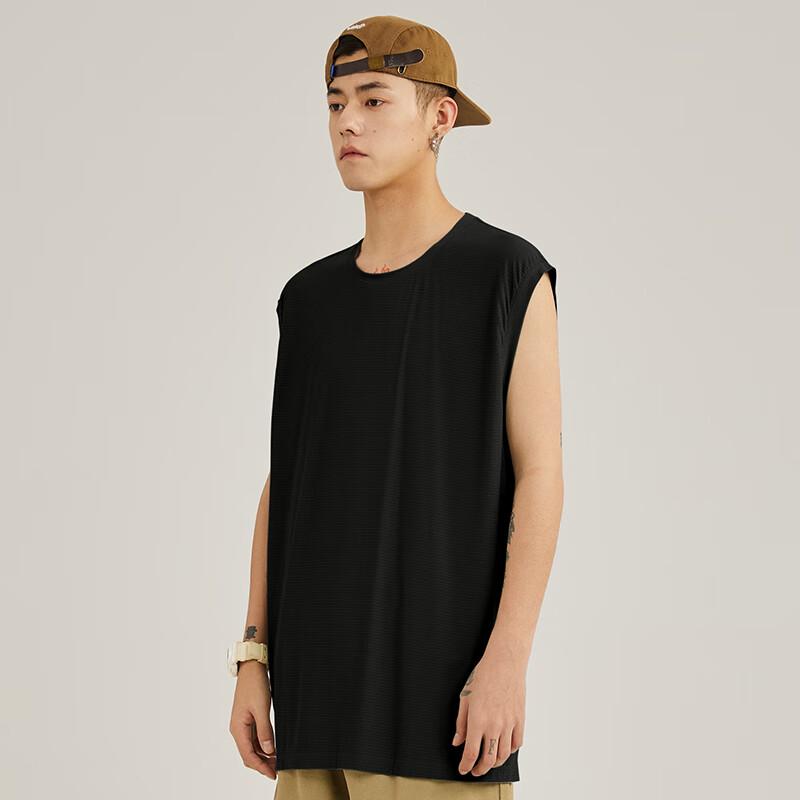 Jeanswest Men's Summer Ice Silk Quick-Dry Athletic Tank Top and Shorts