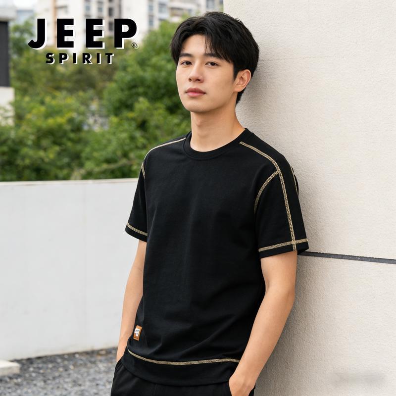 JEEP SPIRIT Men s Summer Short Sleeve T-Shirt 4XL