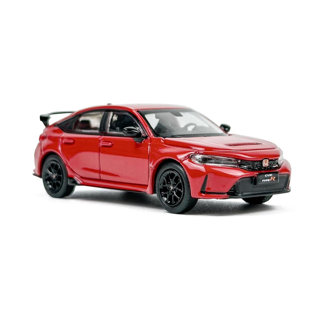 PAUDI MODEL scale 2023 Honda Civic FL5 diecast model red 1/64 TYPE-R car,