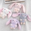 Long-Eared Rabbit Doll Pendant Cute Little White Rabbit Plush Gift Doll Bag Keychain Pendant Gift Children Sleeping Doll