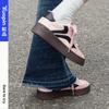 Pink Black German Training Shoes Women's 2025 Spring New Thick-soled Versatile White Shoes Casual Sports Shoes American Board Shoes
