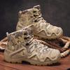 Men's High-Top Camouflage Martin Boots, Size 46: Non-Slip, Height-Boosting Tactical Hiking Shoes