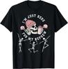 I_m Just Here for my Nephew Funny Auntie Skeleton Halloween T- Shirt