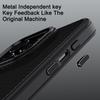 IPAKY For iPhone 16 Pro TPU Case Carbon Fiber Texture Phone Cover Metal Lens Frame