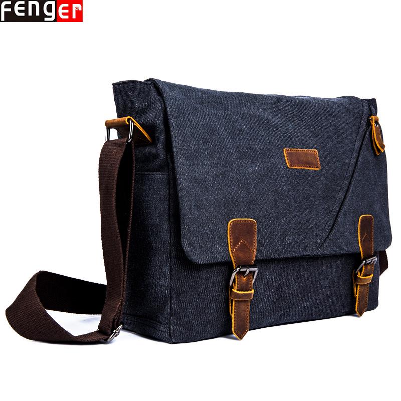 Canvas Crossbody Unisex Travel Tote & Messenger Bag