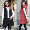 New Fashion Thickened Slim-fit Hooded Vest Warm Cotton Autumn and Winter Women's Skinny Vest Double-sided Jacket