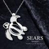 [Sears] Pendant Top, Men's & Women's, Sterling Silver 925, Hawaiian Honu (Sea Turtle) design, sp01-0012
