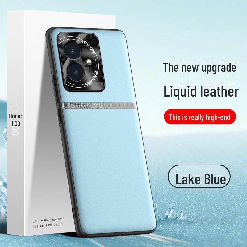 

Honor 100 Liquid Leather Case: Shockproof, Anti-Fouling Protective Cover Honor 100
