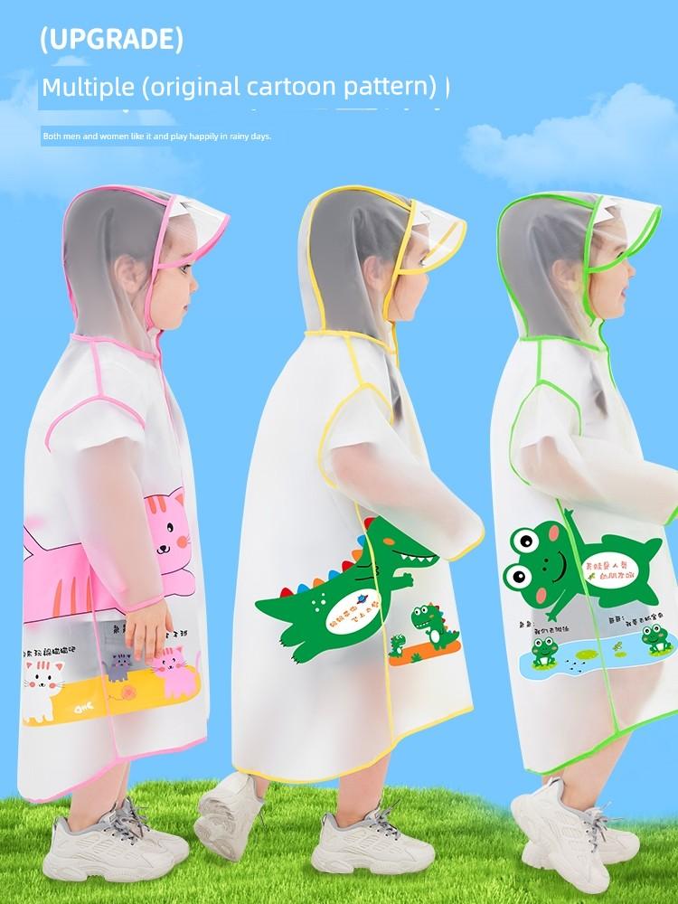 Kids Raincoat Boys and Girls Children's Whole Body Waterproof Children Kindergarten Baby Primary School Special Poncho for School