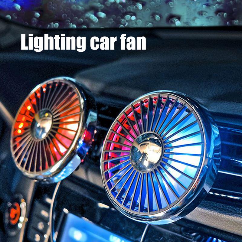 Mini Car Fan USB 15V Car Air Outlet Electric Fan Air Ventilation Device 3 Speeds Adjustable Cooler For Truck RV Vehicle Supplie