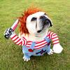 Deadly Doll Pet Costume For Halloween Small Dog Transformer Outfit Pet Role Play Costume For Party Dress Up Funny Pet Clothes