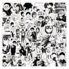 60 DANDADAN Cartoon Black & White Graffiti Stickers - Waterproof Scooter Decorations